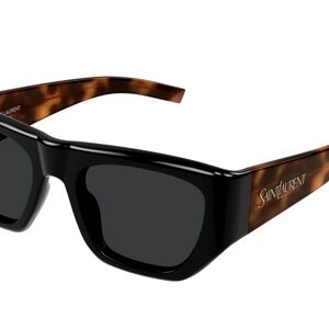 Saint Laurent Black and Brown Sunglasses